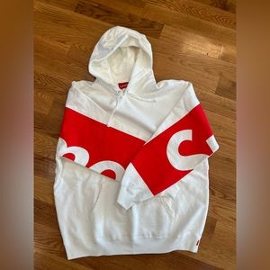 Supreme Big Logo Hooded Sweatshirt